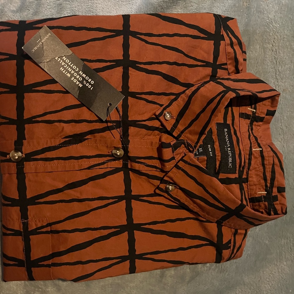 Men Banana Republic Short Sleeve Shirt